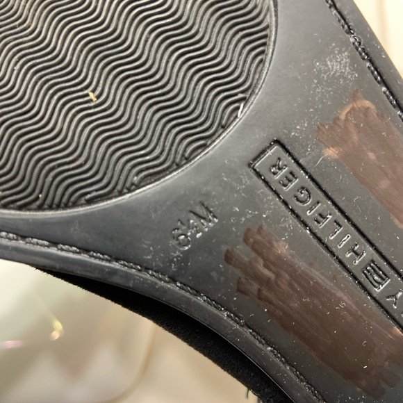 Excellent used Tommy Black Suede Ankle Boots - Picture 10 of 11